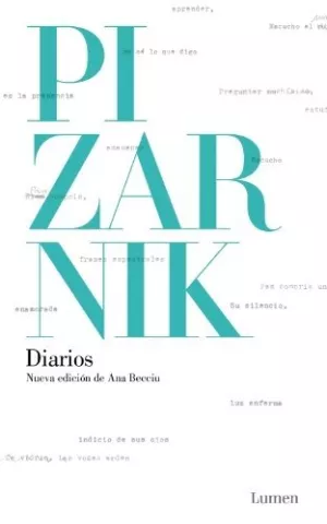 Diarios, de Alejandra Pizarnik - Editorial Lumen