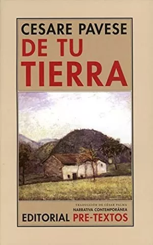 De tu tierra, de Cesare Pavese - Editorial Pre-Textos